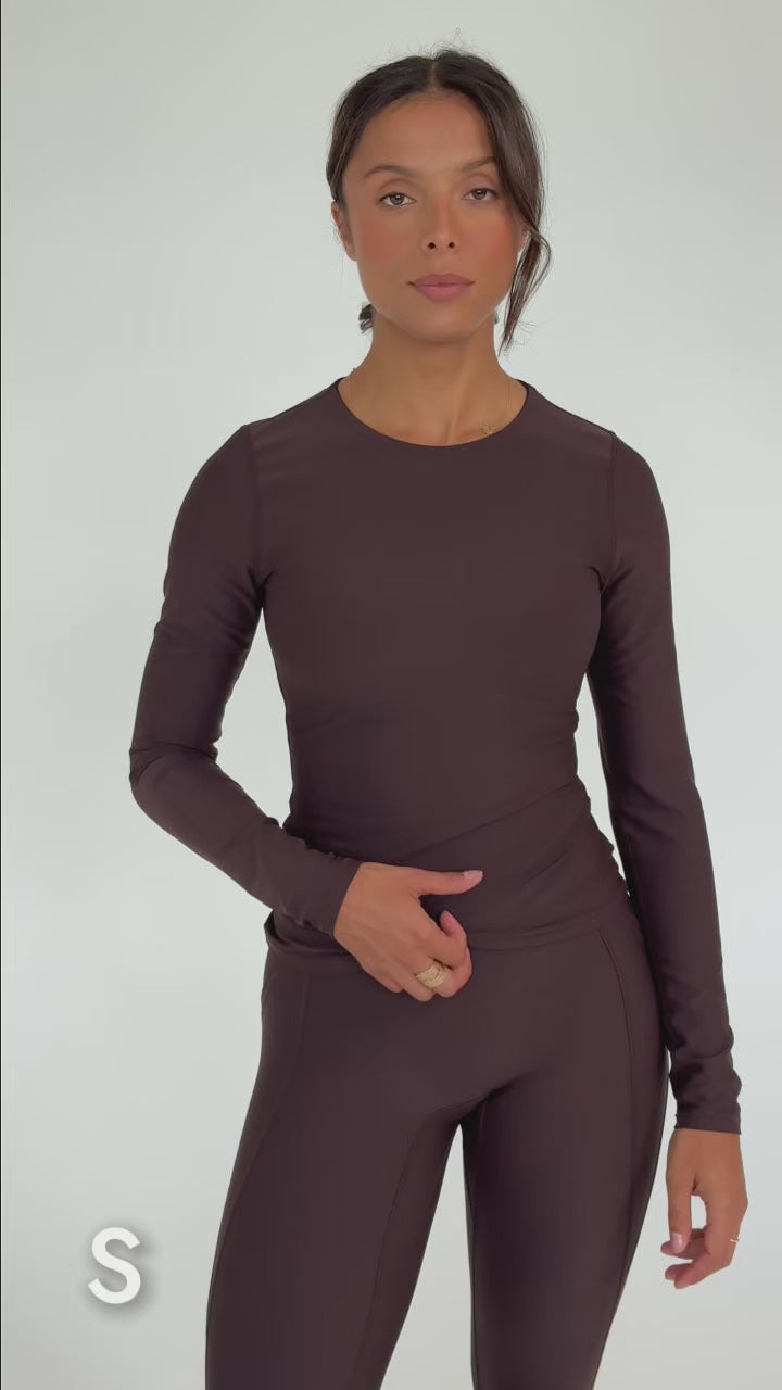 Ecocurve Fitted Crewneck Sweater - Cacao