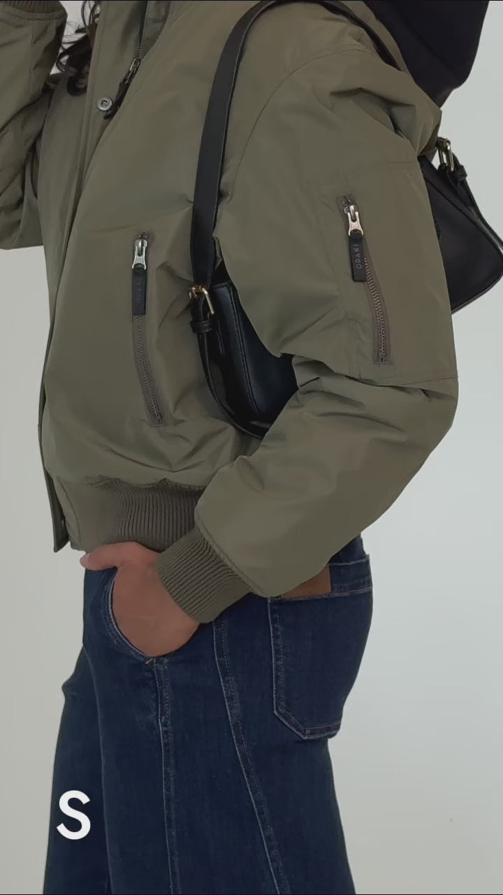 Le Bomber doublé - Olive militaire