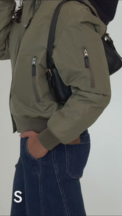 Le Bomber doublé - Olive militaire