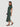 Robe longue manches courtes à col rond Lovely - Pin doux