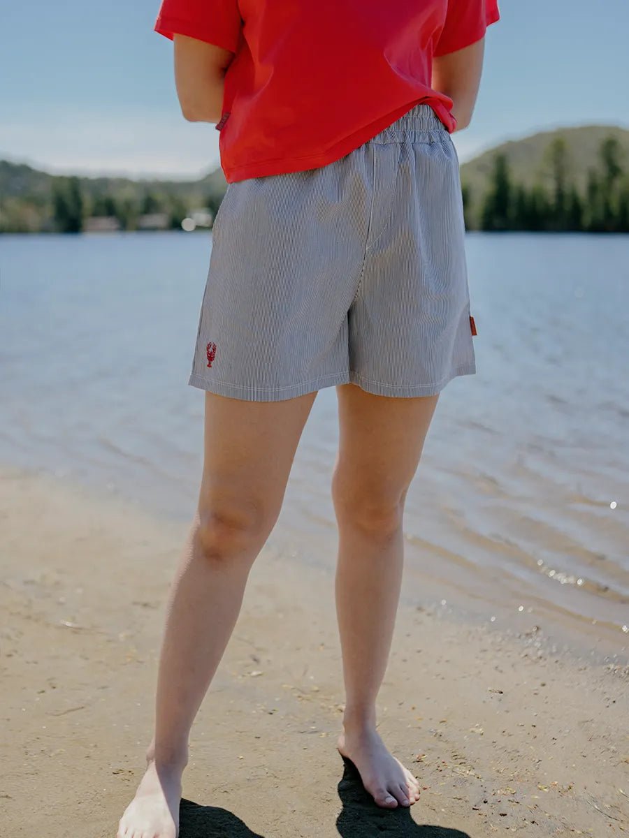 Short d'été - Rayures marine