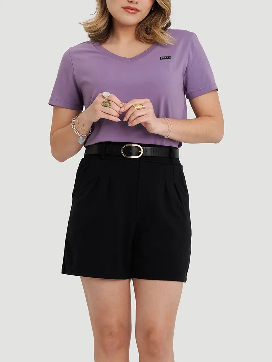 Short Habillé à Plis Ponte Essentiel 2.0 - Noir