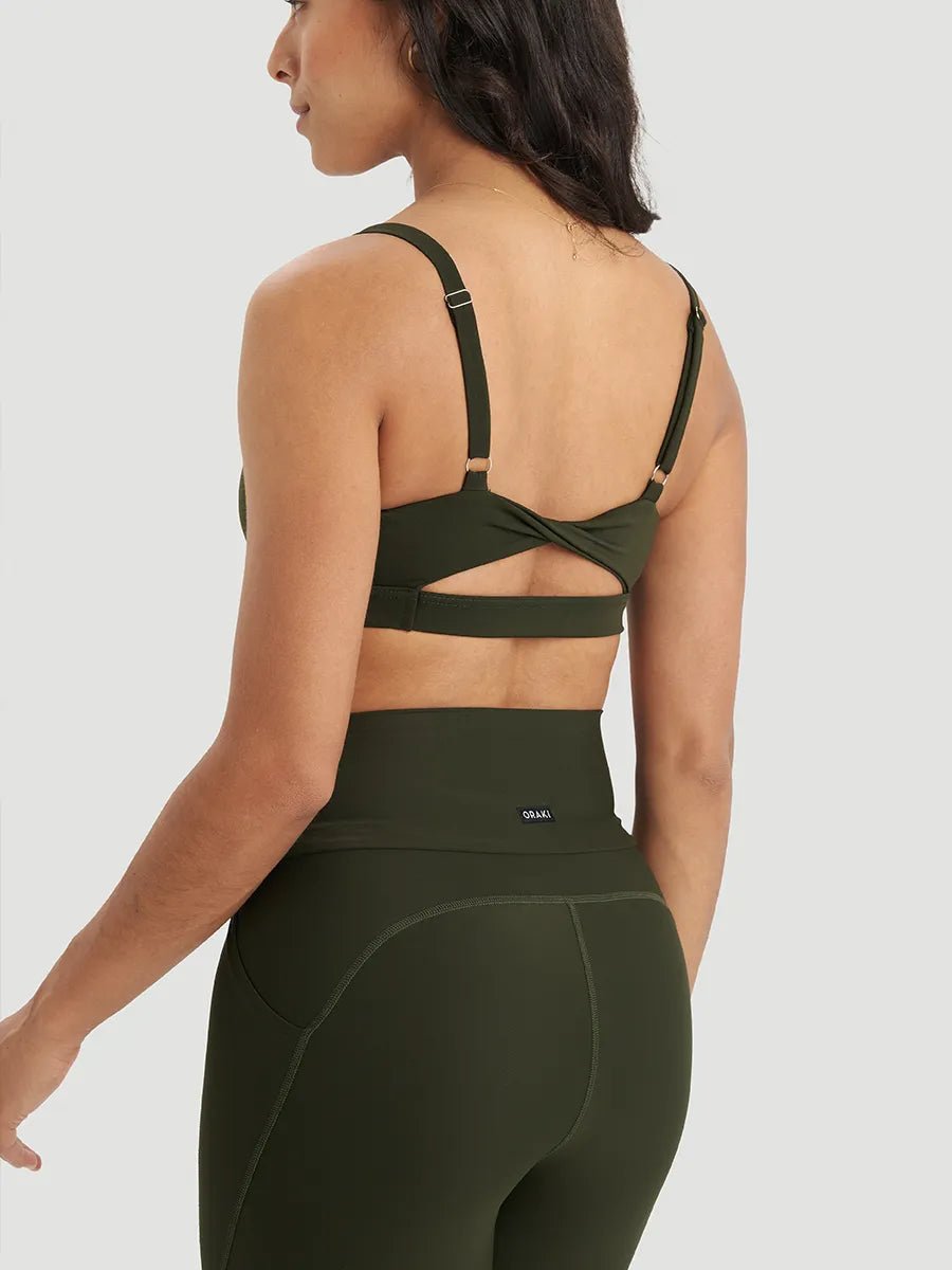 Soutien - gorge avec dos torsadé Glory Ecoflex - Boisé