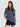 T-shirt ample Jersey fluide - Rayures encre
