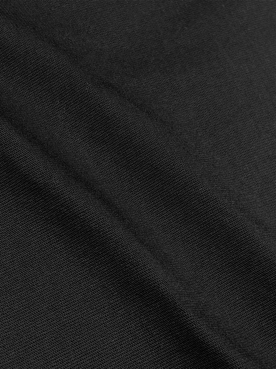 T-Shirt basic col rond Jersey Fluide - Noir