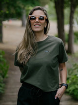 T-shirt everyday Jersey fluide - Kaki foncé