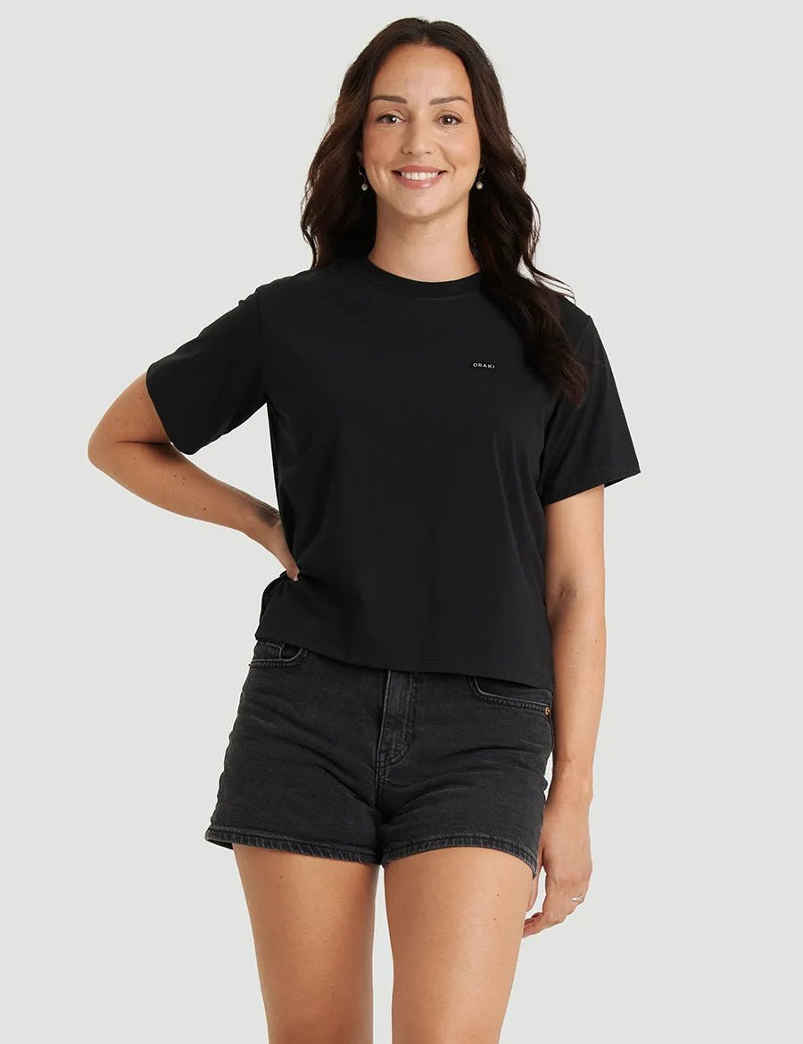 T-shirt everyday Jersey fluide - Noir
