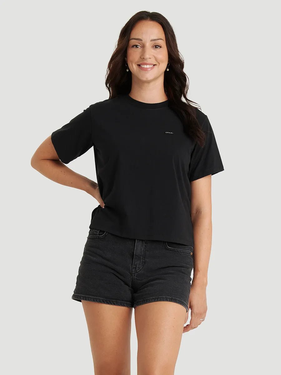 T-shirt everyday Jersey fluide - Noir