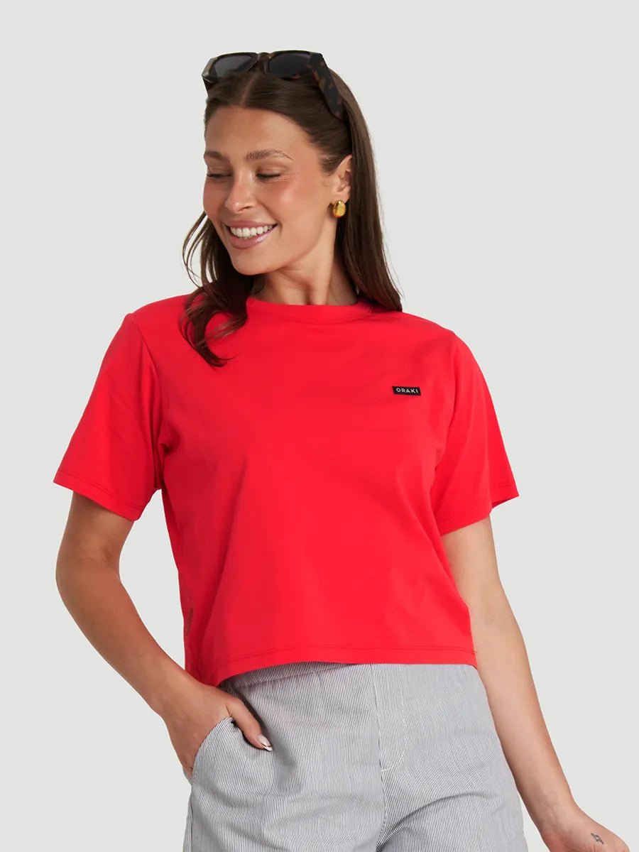 T-shirt Everyday Jersey fluide - Rouge poppy