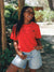 T-shirt Everyday Jersey fluide - Rouge poppy