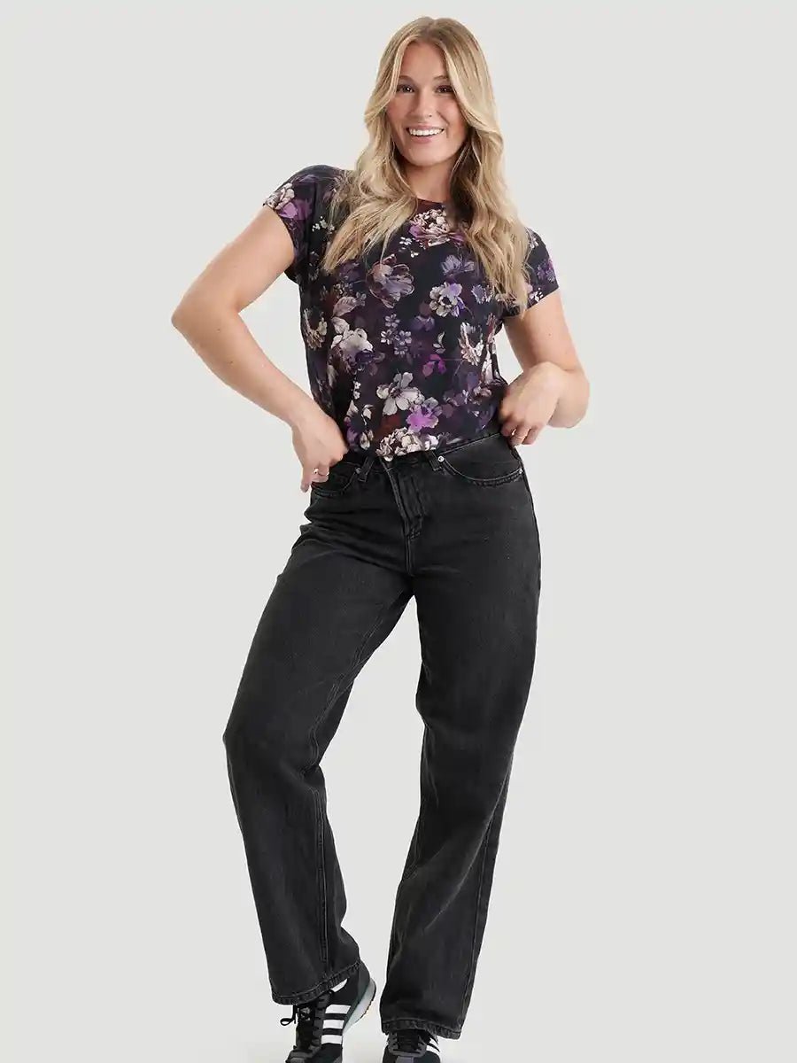 T-Shirt Long Col Rond à Manches Chauve - Souris SoftTouch - Orelia