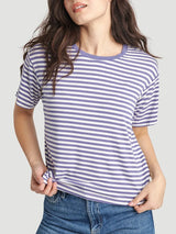 T-Shirt tout-aller Ecovero™ - Rayures Lilas