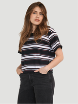 T-shirt Tout-aller Jersey AirTouch - Rayures encrées