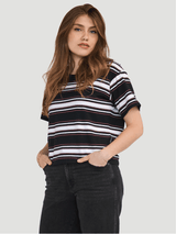 Jersey AirTouch Casual T-Shirt - Inked Stripes
