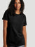 Crewneck Tunic T-Shirt - Black