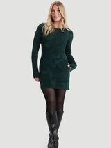 Souplesse French Terry Tunic with Pockets - Inked Flower