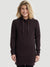 French Terry Hooded Tunic - Chocolate Plum