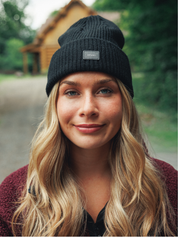 Heritage Ribbed Beanie - Black