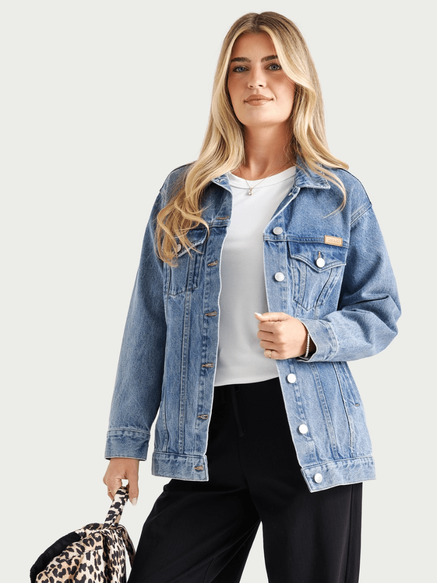 Veste ample en jean - Mineral Wash