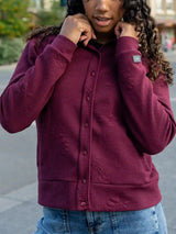 Textured Bomber Vest - Willow