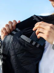Veste doublée avec fermeture à boutons - Carreaux Urbain