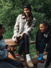 Veste longue utilitaire doublée multi-poches - Blé chiné