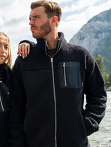 Veste polaire sherpa Homme - Noir