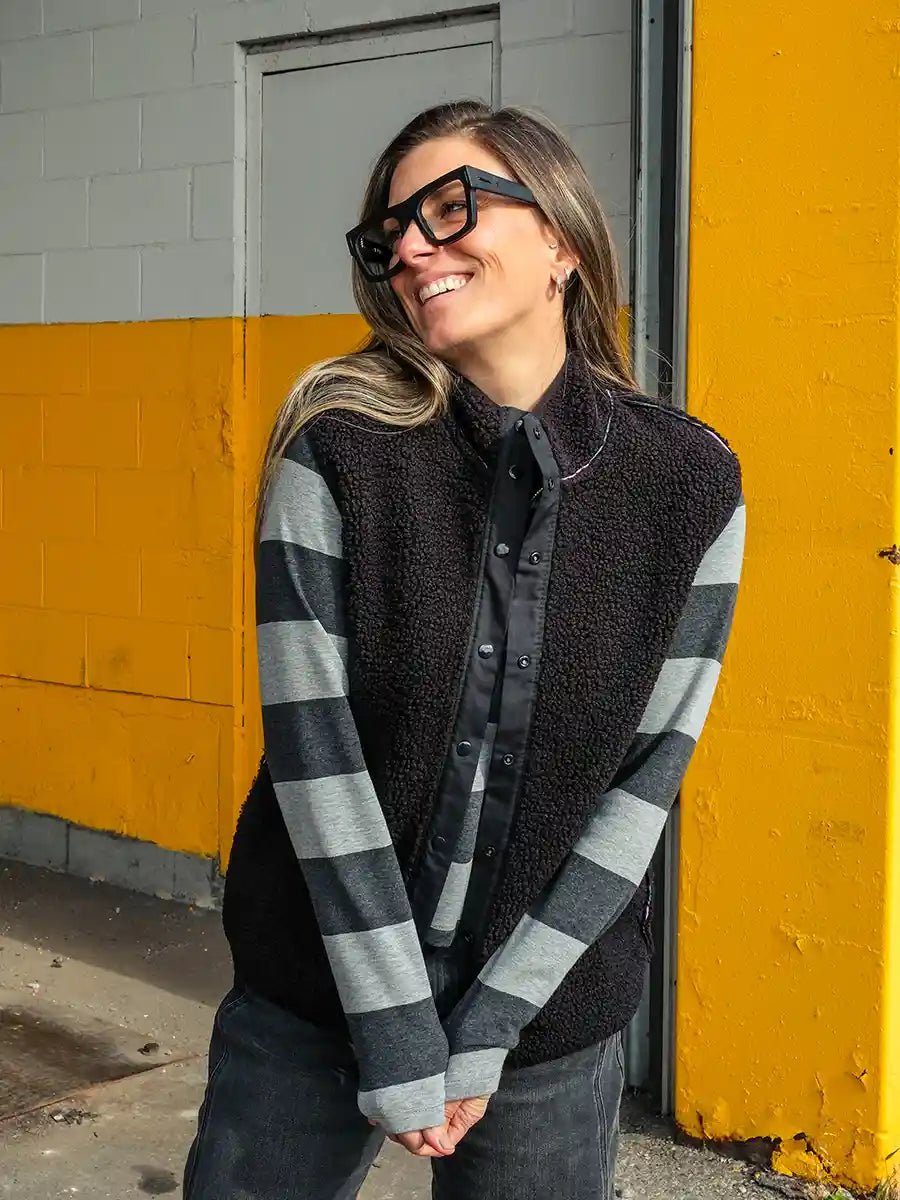 Veste réversible sans manches polaire sherpa - Azmara