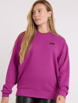 French Terry Extra Oversized Crewneck - Magenta