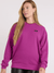 French Terry Extra Oversized Crewneck - Magenta