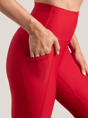Ecoflex High-Rise Legging with Pockets - Chili Peppers