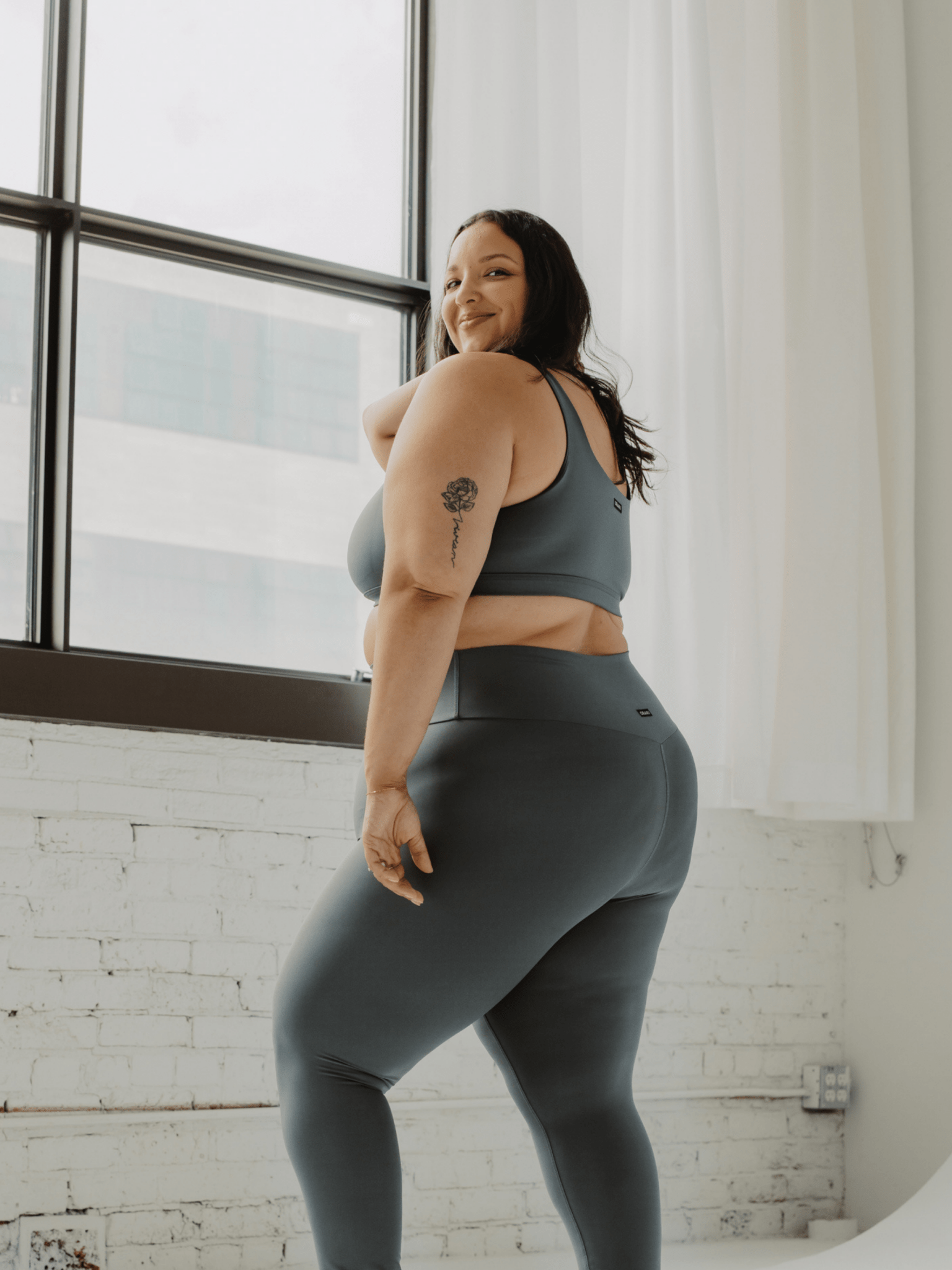 Legging Taille Haute Ecomove Femme Eucalyptus ORAKI Oraki