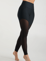 Legging Taille Haute avec Poches Ecomove Mesh - Noir