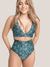 Monarque Textured Ultra High-Rise Bikini Bottom - Mosaic