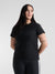 Crewneck Jacquard T-Shirt - Black
